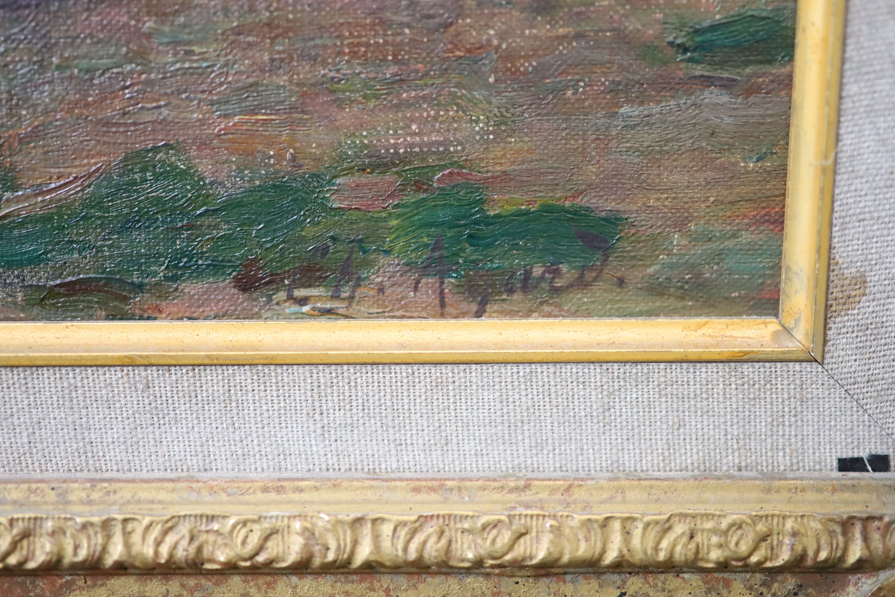 Charles-Jean Agard (French, 1866-1950), ‘Panorama de Nesles’, Oil on canvas, 59 x 91cm.